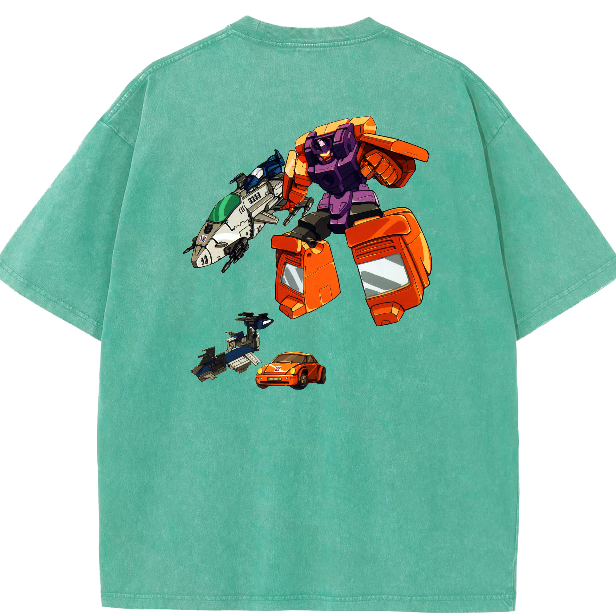 （画像用）  綿100% ヴィンテージ風 半袖Tシャツ（背面プリント）
